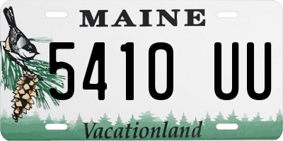 ME license plate 5410UU