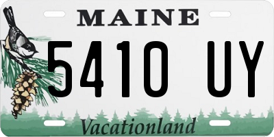 ME license plate 5410UY