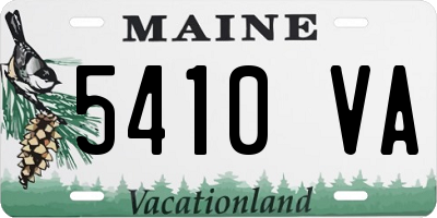 ME license plate 5410VA
