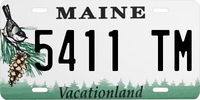 ME license plate 5411TM