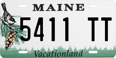 ME license plate 5411TT