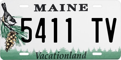 ME license plate 5411TV