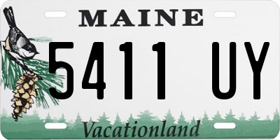 ME license plate 5411UY