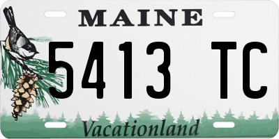 ME license plate 5413TC
