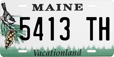 ME license plate 5413TH