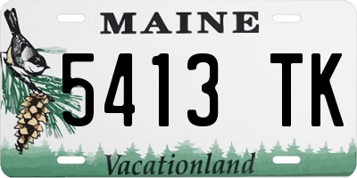 ME license plate 5413TK