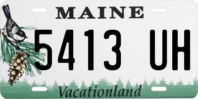 ME license plate 5413UH