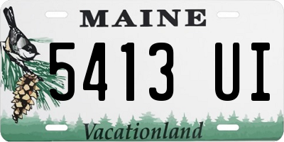 ME license plate 5413UI