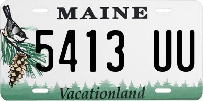 ME license plate 5413UU