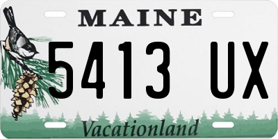 ME license plate 5413UX
