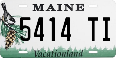 ME license plate 5414TI