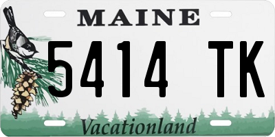 ME license plate 5414TK