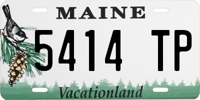 ME license plate 5414TP