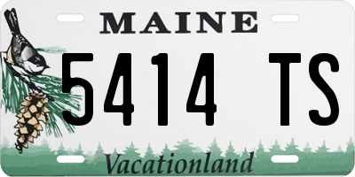 ME license plate 5414TS