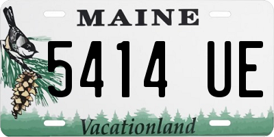 ME license plate 5414UE