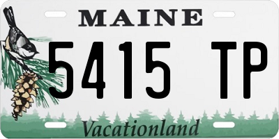 ME license plate 5415TP