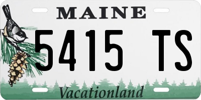 ME license plate 5415TS