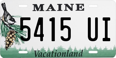 ME license plate 5415UI