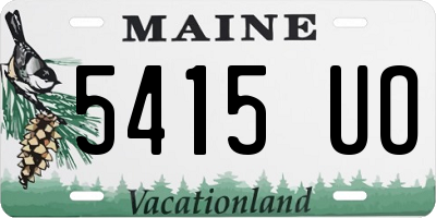 ME license plate 5415UO