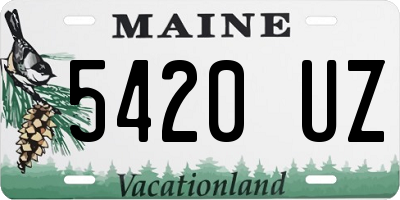 ME license plate 5420UZ