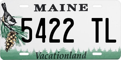ME license plate 5422TL