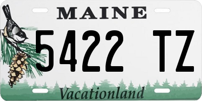 ME license plate 5422TZ