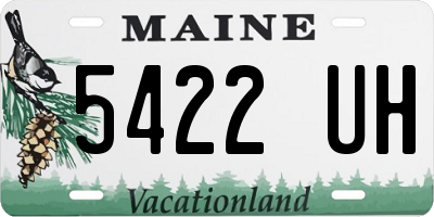 ME license plate 5422UH