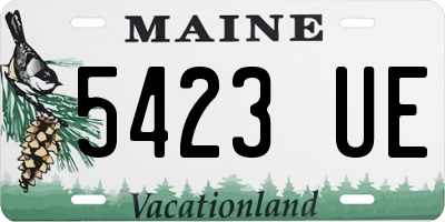 ME license plate 5423UE