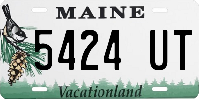 ME license plate 5424UT