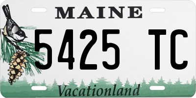 ME license plate 5425TC