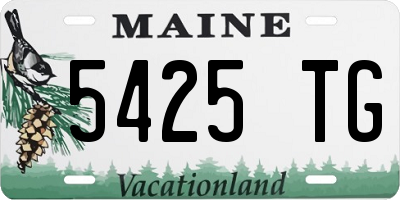 ME license plate 5425TG