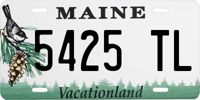 ME license plate 5425TL