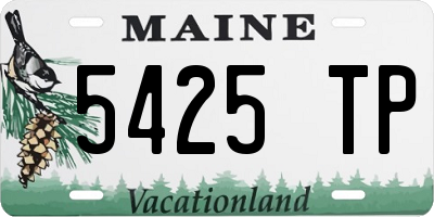 ME license plate 5425TP