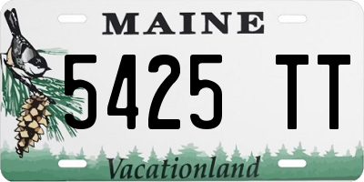 ME license plate 5425TT