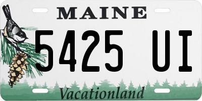 ME license plate 5425UI