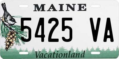 ME license plate 5425VA