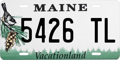 ME license plate 5426TL