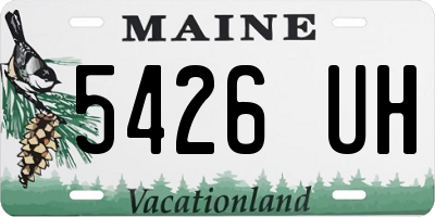 ME license plate 5426UH