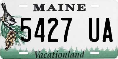ME license plate 5427UA