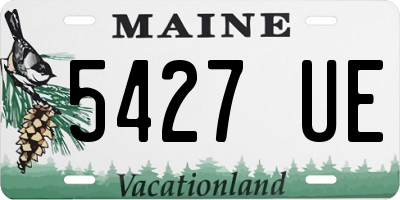ME license plate 5427UE