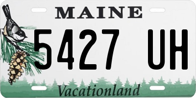 ME license plate 5427UH