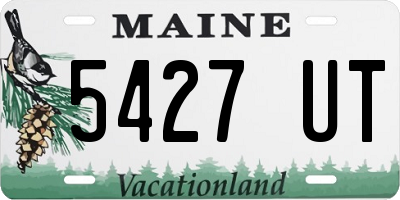 ME license plate 5427UT