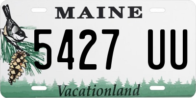 ME license plate 5427UU