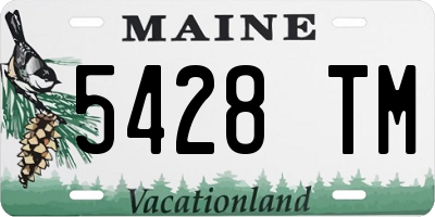 ME license plate 5428TM