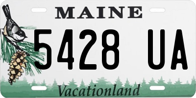 ME license plate 5428UA