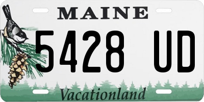 ME license plate 5428UD