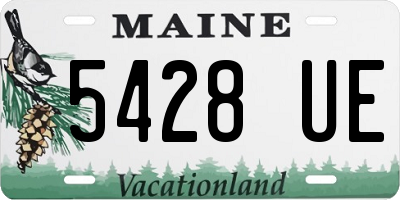 ME license plate 5428UE