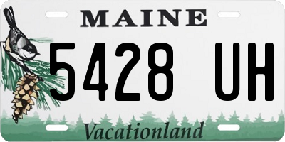 ME license plate 5428UH