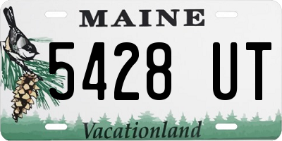 ME license plate 5428UT