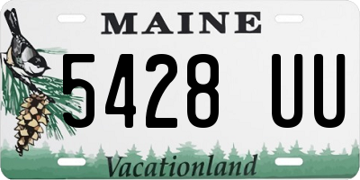 ME license plate 5428UU